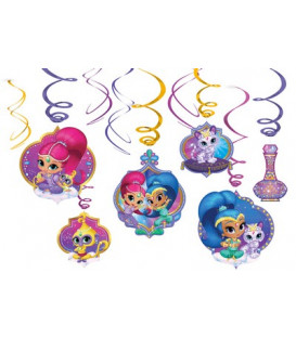 Pendenti Swirl Shimmer & Shine 6 pz