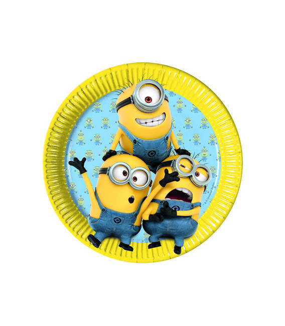 Piatto 23 cm Lovely Minions 8 pz