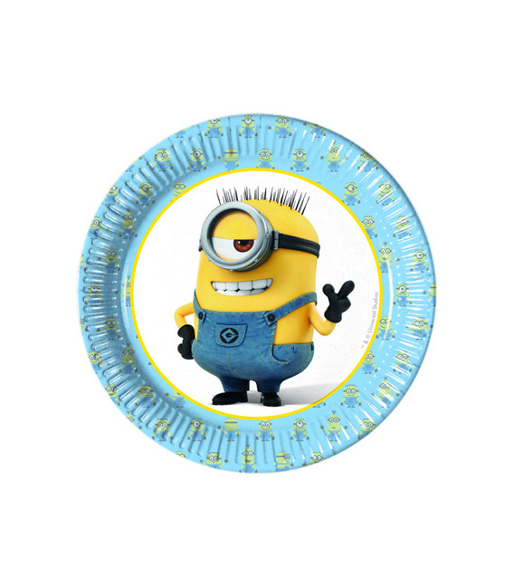 Piatto 20 cm Minions Lovely 8 pz