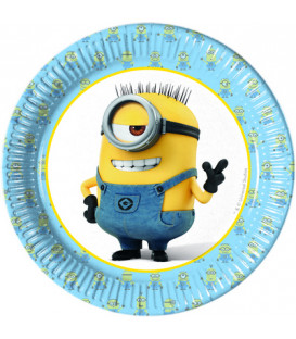 Piatto 20 cm Minions Lovely 8 pz