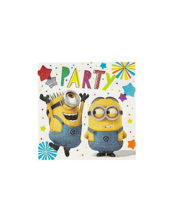 Tovagliolo 33 x 33 cm Minions 3 confezioni