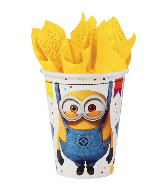 Bicchiere carta 250 ml Minions 8 pz