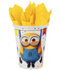 Bicchiere carta 250 ml Minions 8 pz