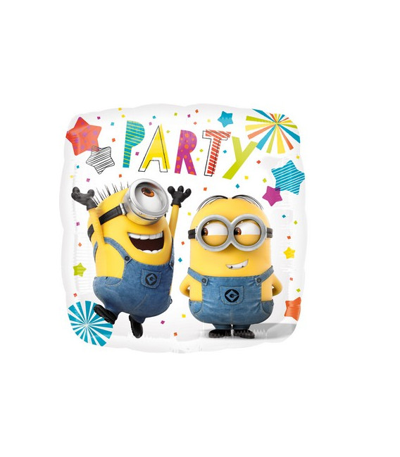 Pallone foil standard 17" - 42 cm Minions Party 1 pz