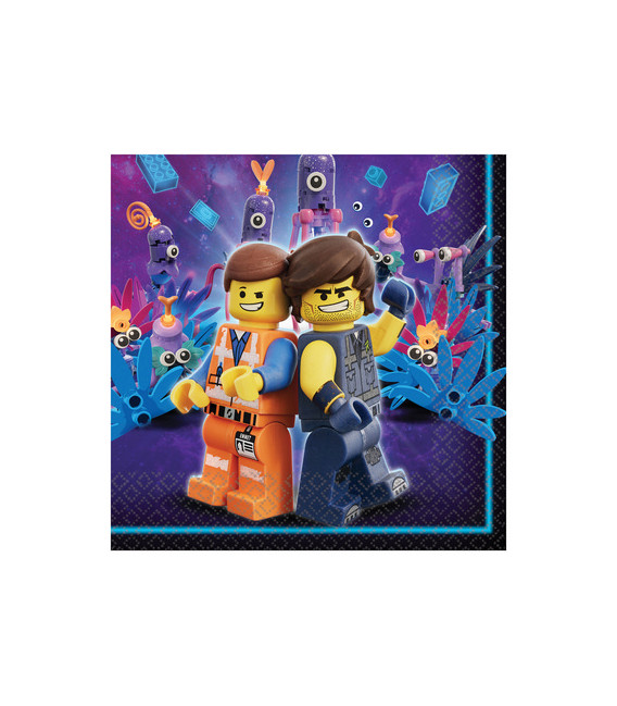 Tovagliolo 33 x 33 cm Lego Movie 16 Pz