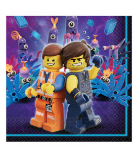 Tovagliolo 33 x 33 cm Lego Movie 16 Pz