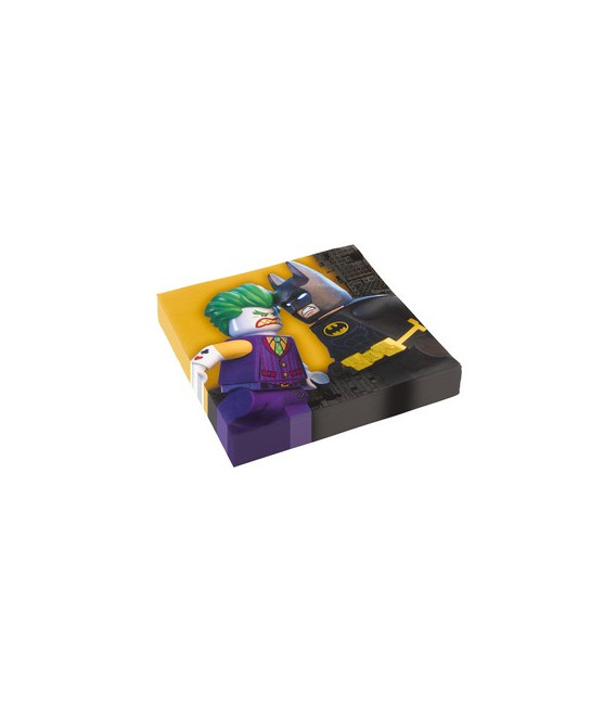 Tovagliolo 33 x 33 cm Lego Batman 16 Pz