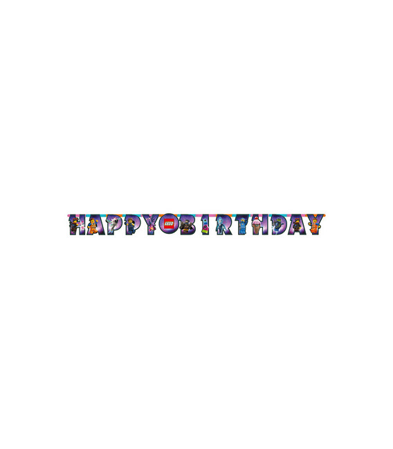 Festone Happy Birthday 163 x 13 cm Lego Movie 2 1 pz