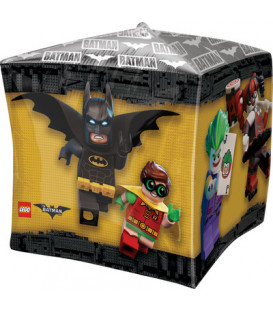 Pallone foil Ultrashape Cubez 15" - 38 cm Lego Batman 1 pz