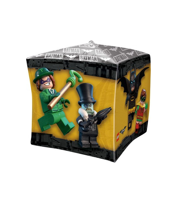 Pallone foil Ultrashape Cubez 15" - 38 cm Lego Batman 1 pz