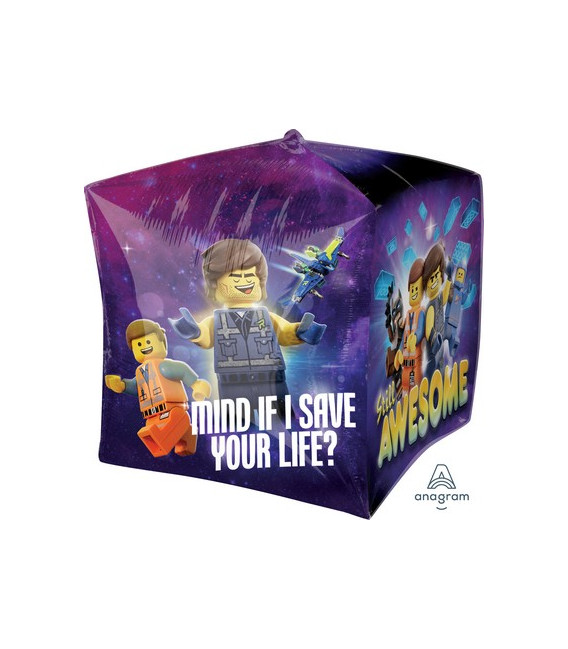 Pallone foil CUBEZ 15" - 38 cm Lego Movie 2 1 pz