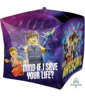 Pallone foil CUBEZ 15" - 38 cm Lego Movie 2 1 pz