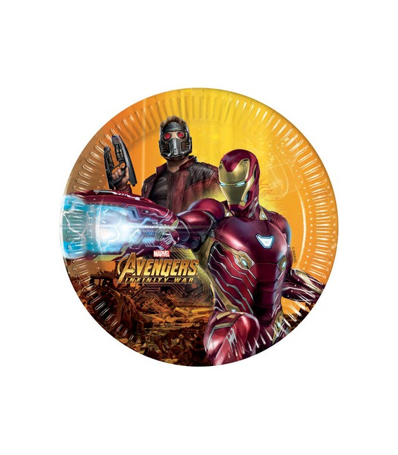 Piatto 20 cm Avengers Infinity War 8 pz