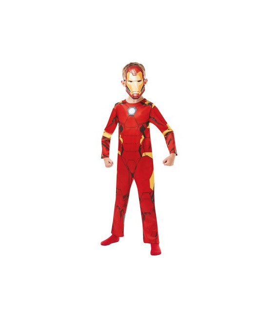 COSTUME IRON MAN C/MASCHERA -L- 7/8 ANNI CM.128 1 pz