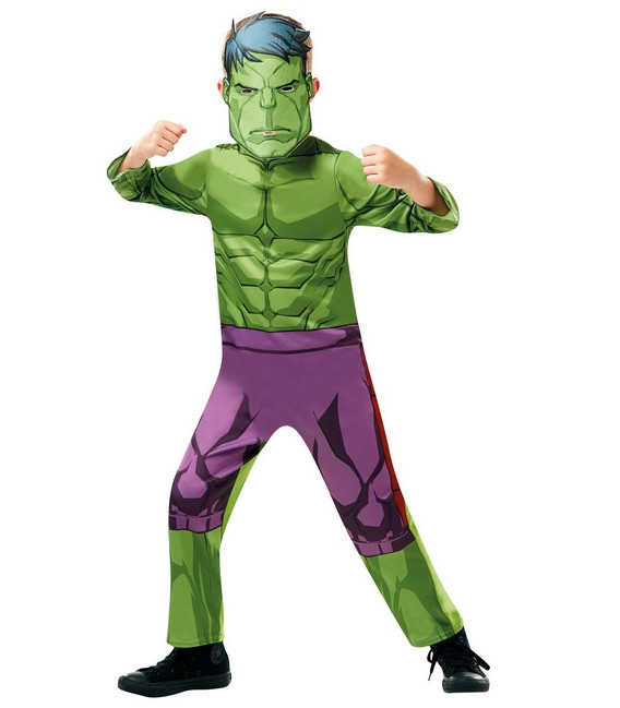 COSTUME HULK CON MASCHERA -M- 5/6 ANN CM.116 1 pz