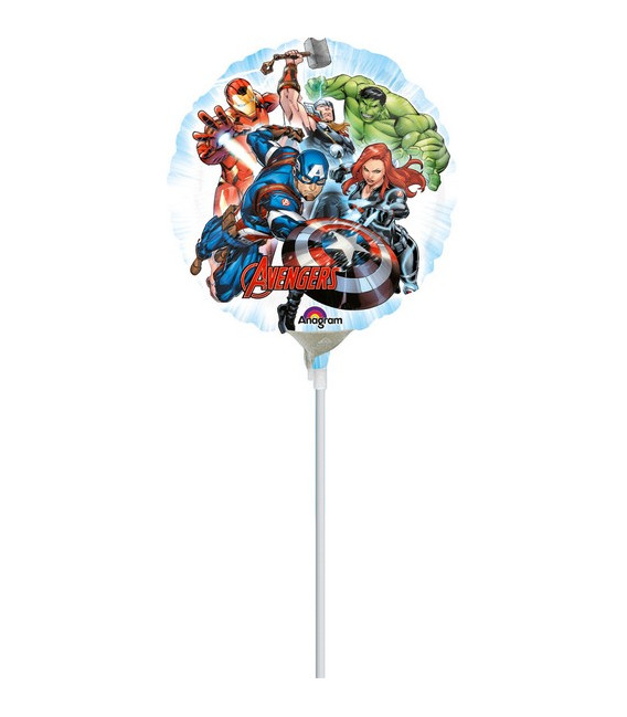 Pallone foil Mini 9" - 23 cm Avengers - SI GONFIA AD ARIA