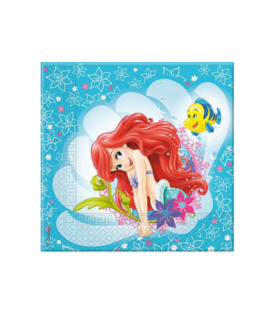 Tovagliolo 33 x 33 cm Ariel Disney