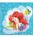 Tovagliolo 33 x 33 cm Ariel Disney