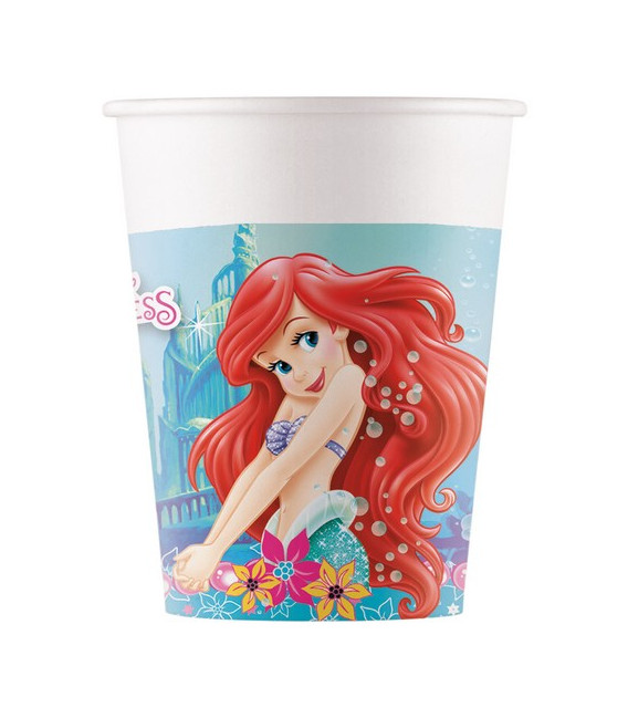 Bicchiere carta 200 ml Ariel Marmaid 8 pz