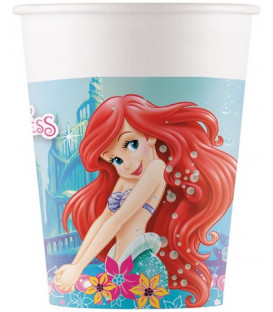 Bicchiere carta 200 ml Ariel Marmaid 8 pz