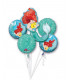 Bouquet 5 palloni Ariel 5 pz