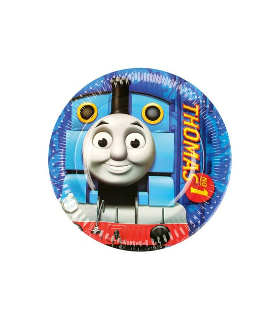 Piatto 23 cm Trenino Thomas 8 pz