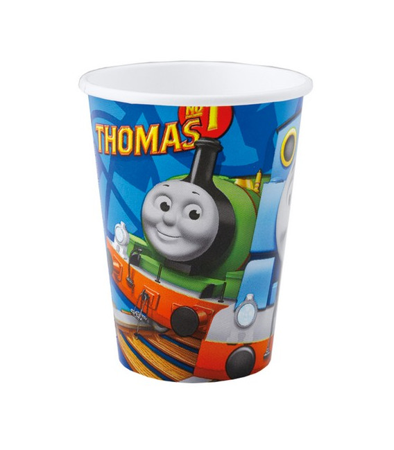 Bicchiere carta 250 ml Trenino Thomas 8 pz