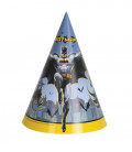 Cappello cartoncino cono Batman 8 pz