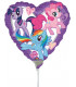 Pallone foil Mini 9" - 23 cm My Little Pony Heart - SI GONFIA AD ARIA