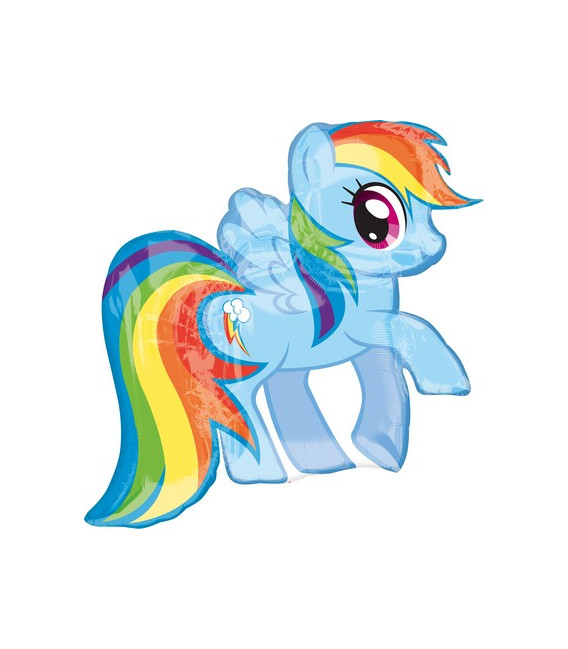 Pallone foil Supershape 27" - 68 cm My Little Pony Rainbow Dash 1 pz