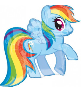 Pallone foil Supershape 27" - 68 cm My Little Pony Rainbow Dash 1 pz