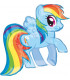 Pallone foil Supershape 27" - 68 cm My Little Pony Rainbow Dash 1 pz