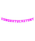 Festone Congratulazioni XL magenta metallizzato 225 x 15 cm 1 pz