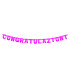 Festone Congratulazioni XL magenta metallizzato 225 x 15 cm 1 pz