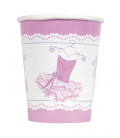 Bicchiere carta 266 ml Pink Ballerina 8 pz