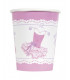 Bicchiere carta 266 ml Pink Ballerina 8 pz