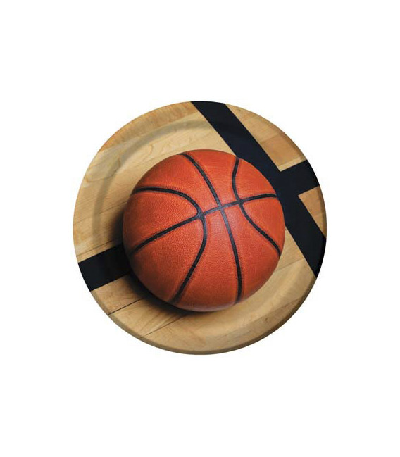 Piatto 23 cm Basket Fanatic 8 pz