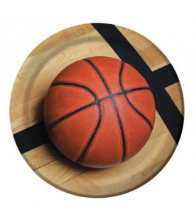 Piatto 23 cm Basket Fanatic 8 pz