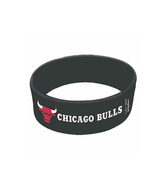 Braccialetti in gomma Altezza 2,54 cm - diam. 10 cm NBA Chicago Bulls 6 pz
