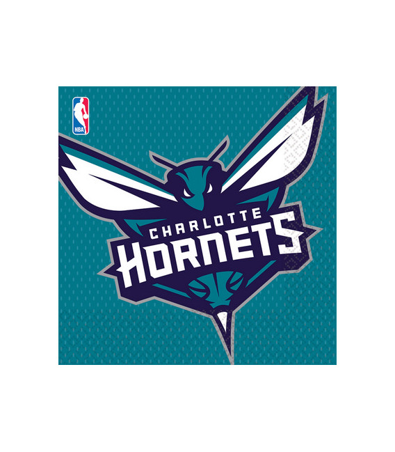 Tovagliolo 33 x 33 cm NBA Charlotte Hornets 3 confezioni