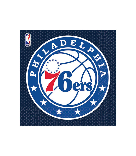 Tovagliolo 33 x 33 cm NBA Philadelphia 76ers 3 confezioni
