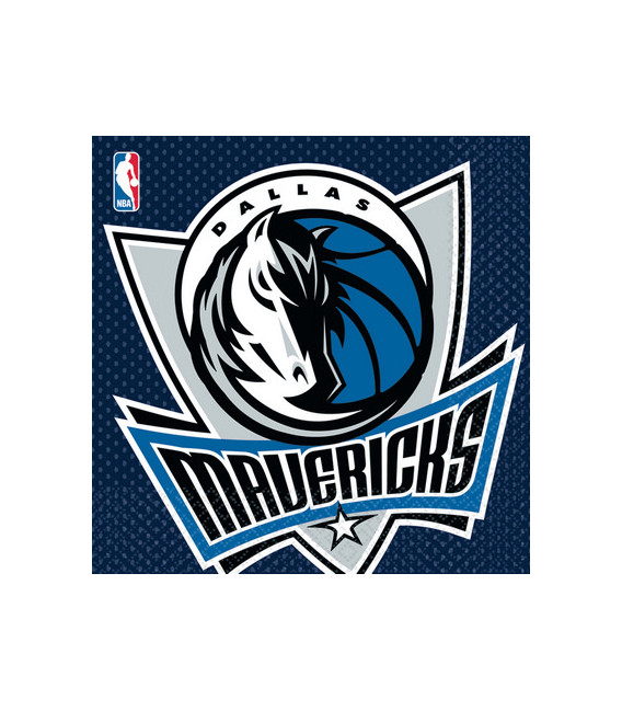 Tovagliolo 33 x 33 cm NBA Dallas Mavericks 3 confezioni