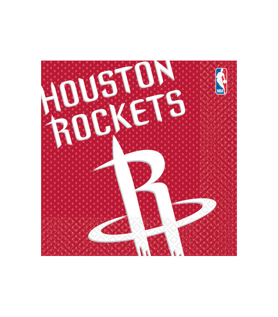 Tovagliolo 33 x 33 cm NBA Houston Rockets 3 confezioni