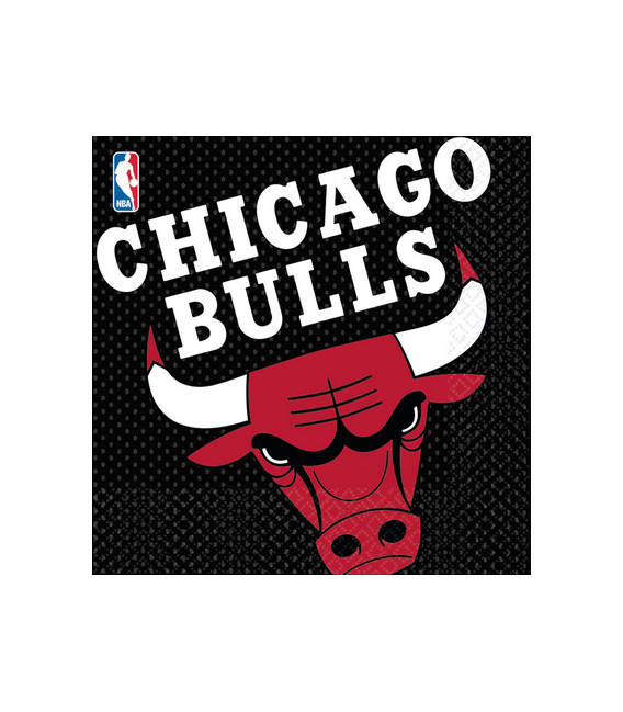 Tovagliolo 33 x 33 cm NBA Chicago Bulls 3 confezioni