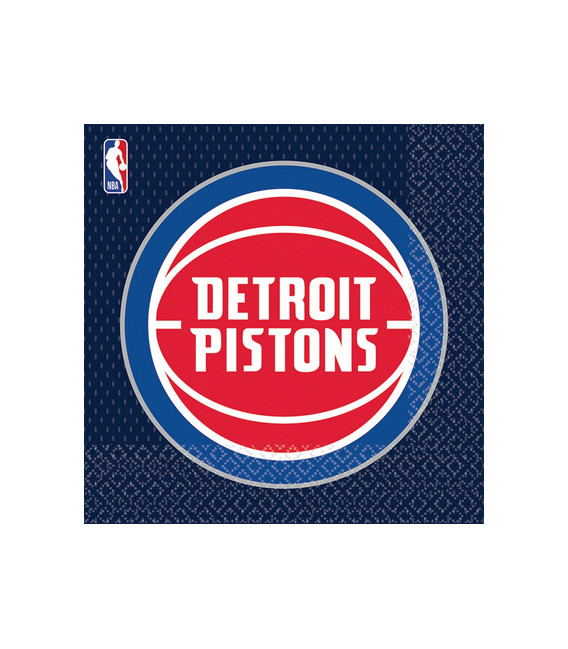 Tovagliolo 33 x 33 cm NBA Detroit Pistons 3 confezioni