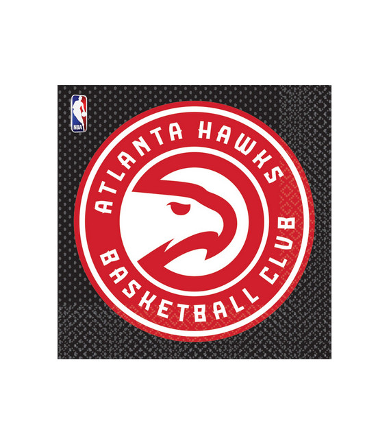 Tovagliolo 33 x 33 cm NBA Atlanta Hawks 3 confezioni