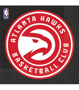 Tovagliolo 33 x 33 cm NBA Atlanta Hawks 3 confezioni