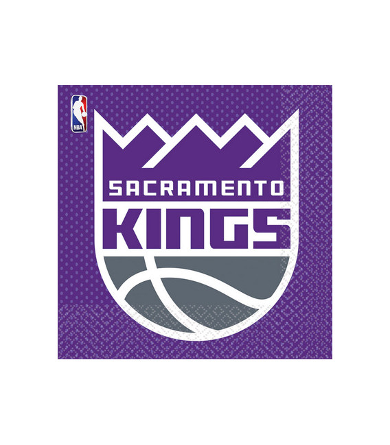 Tovagliolo 33 x 33 cm NBA Sacramento Kings 3 confezioni