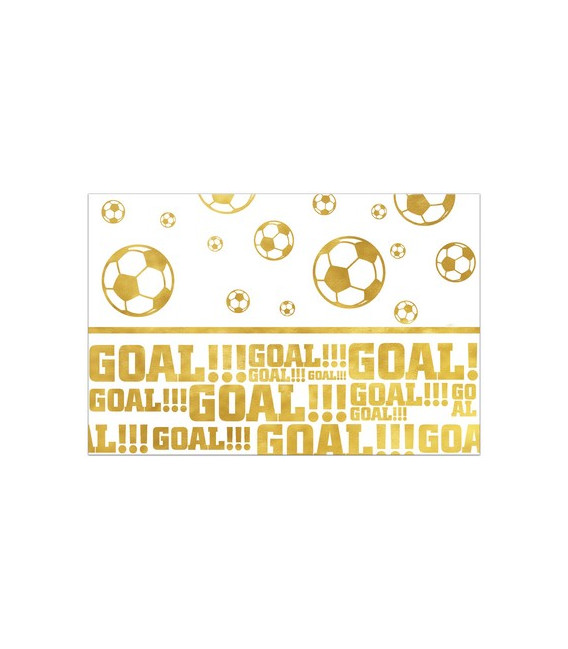 Tovaglia plastica 120 x 180 cm Calcio Football Gold 1 pz