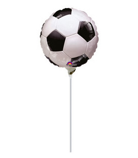 Pallone foil Minishape 9" - 23 cm Calcio Soccer - SI GONFIA AD ARIA